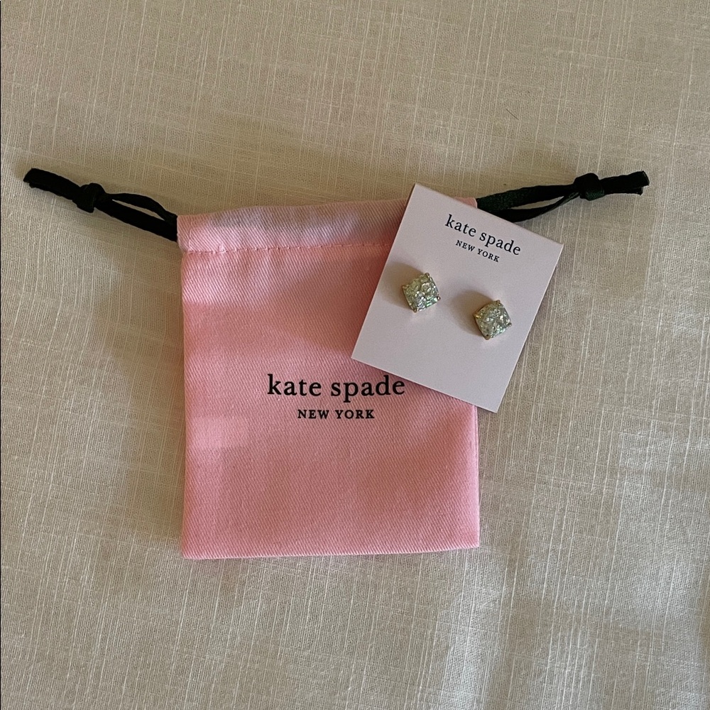 Kate Spade Silver Sparkle Stud Earrings